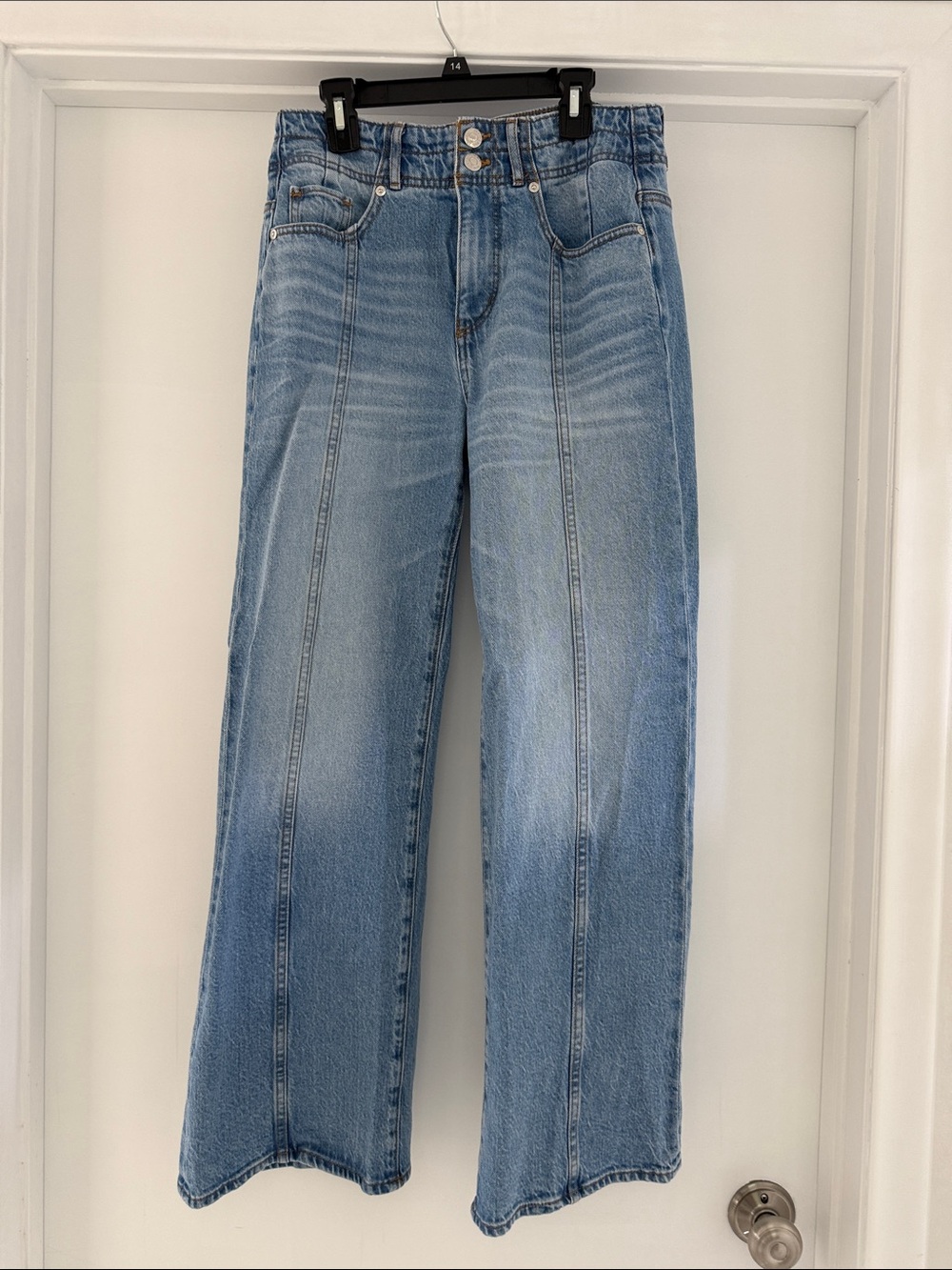 LOFT Light Wash Wide Leg Jeans